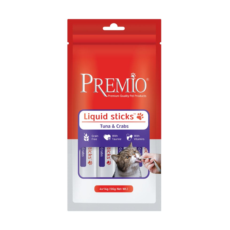 PREMIO LIQUIQ-STICKS 56GM IN TUNA AND CRABS