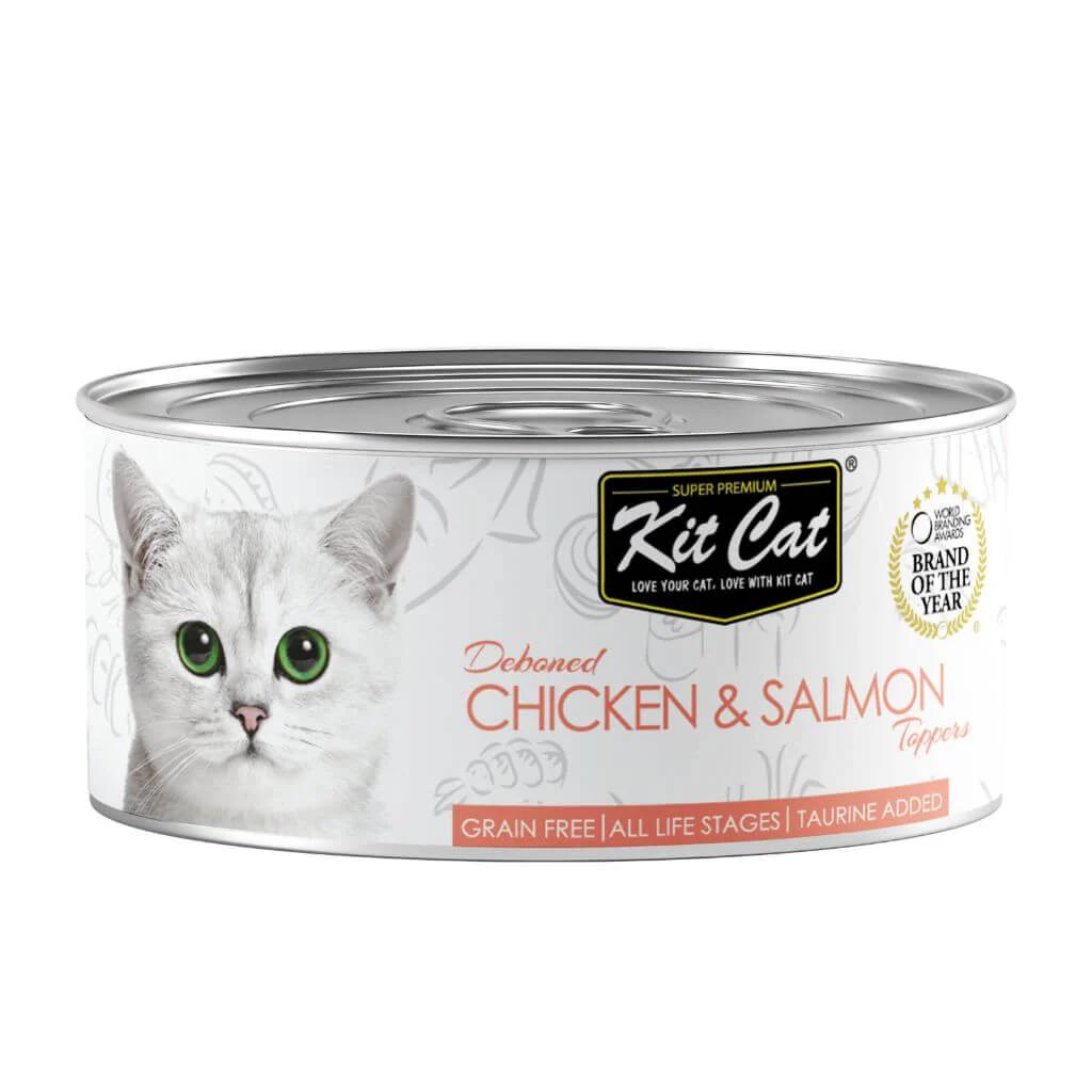 KITCAT Chicken with Salmon 80g - Wet food in Jelly