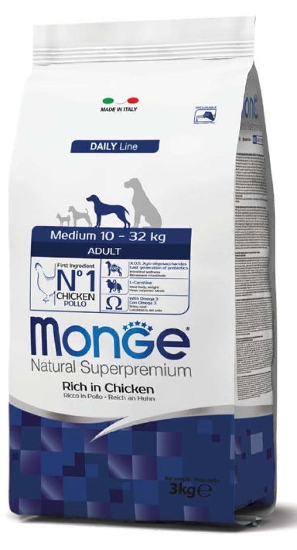 MONGE ADULT FOR DOGS 12.5 KG RICH IN CHICKEN