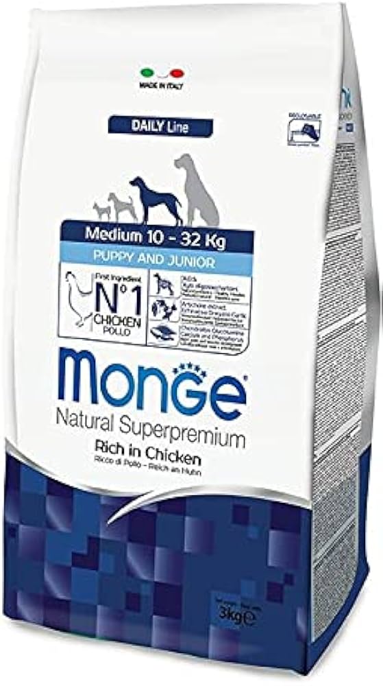 MONGE PUPPY FOR DOGS 12.5 KG RICH IN CHICKEN