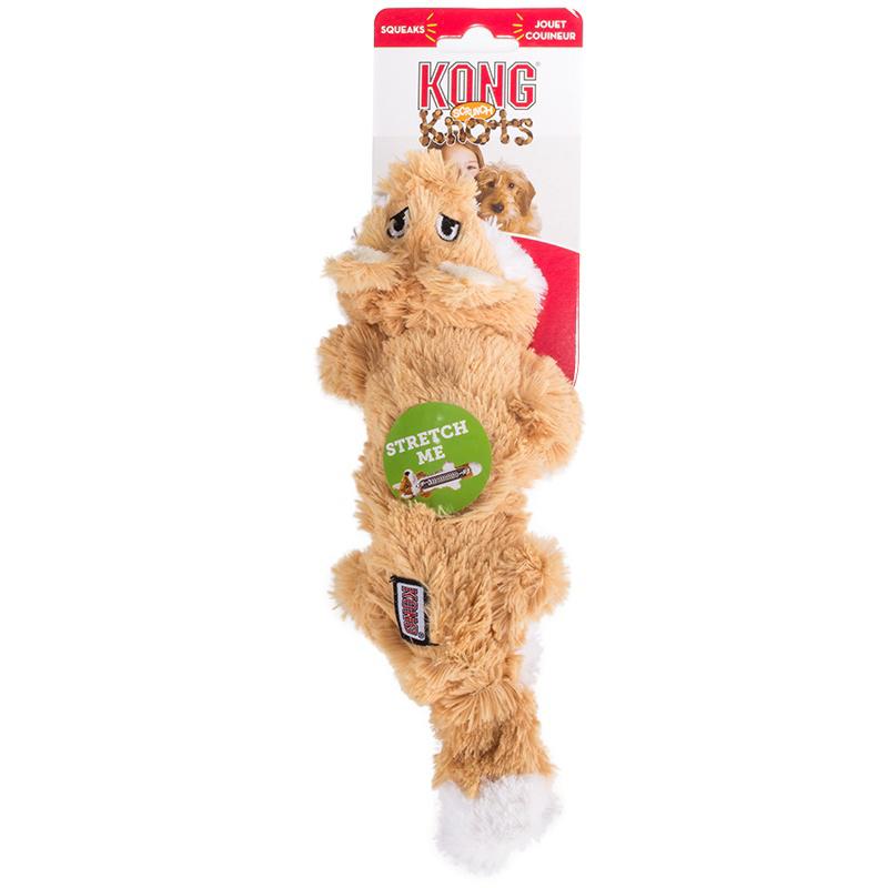 KONG SCRUNCH KNOTS - CHEWY FOX WITH KNOTS