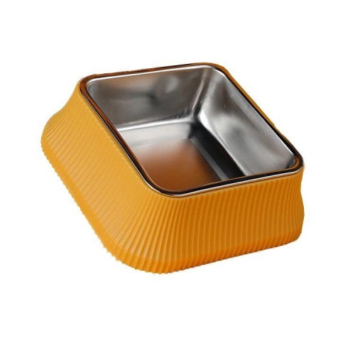 STAINLESS STEEL BOWL WITH PALSTIC COVER